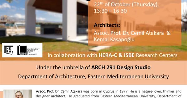 Online Webinar: Tracing contemporary residential architecture of cyprus | Session 2
