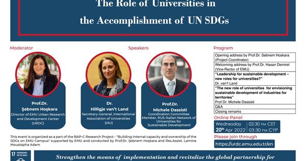 The Role of Universities in Accomplishment of UN SDGs