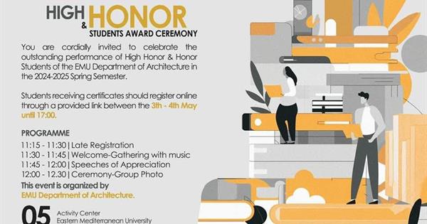 High Honor and Student award ceremony