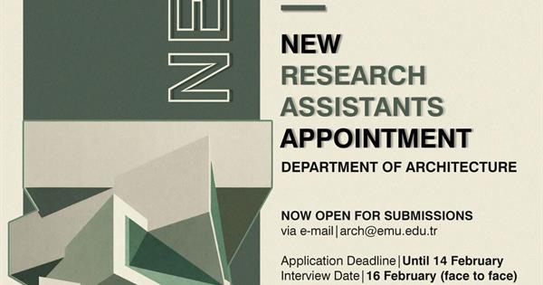 New Research Assistant Position is open