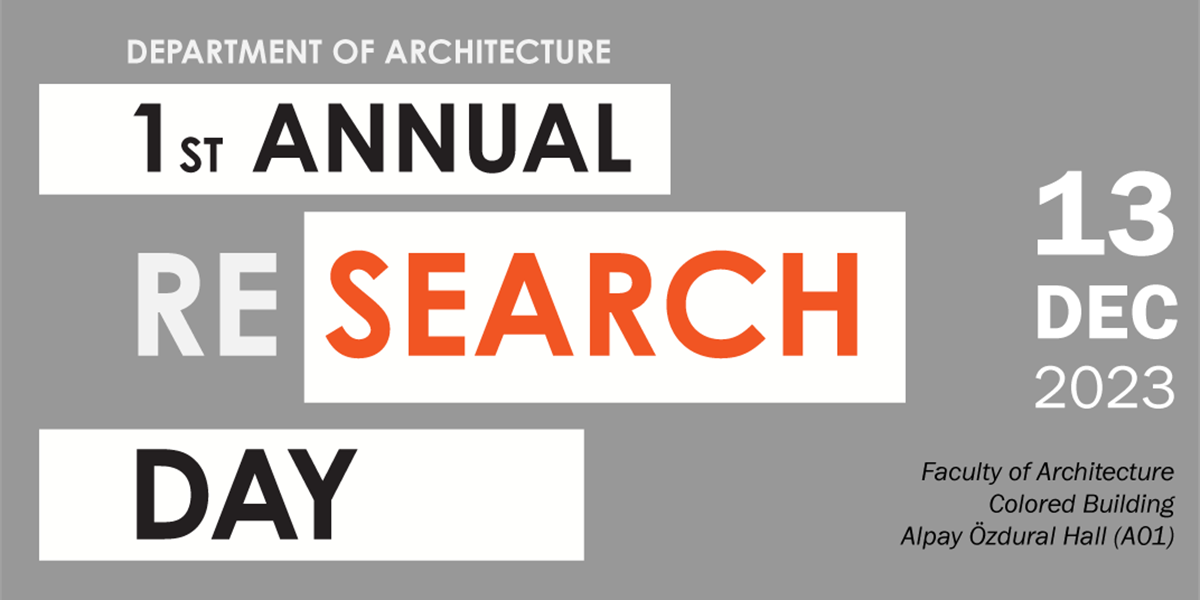 First Annual Re-search Day at Faculty of Architecture