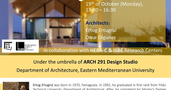 Online Webinar: Tracing contemporary residential architecture of cyprus | Session 1
