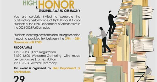 2024 - 2025 Fall Honor/High Honor Ceremony